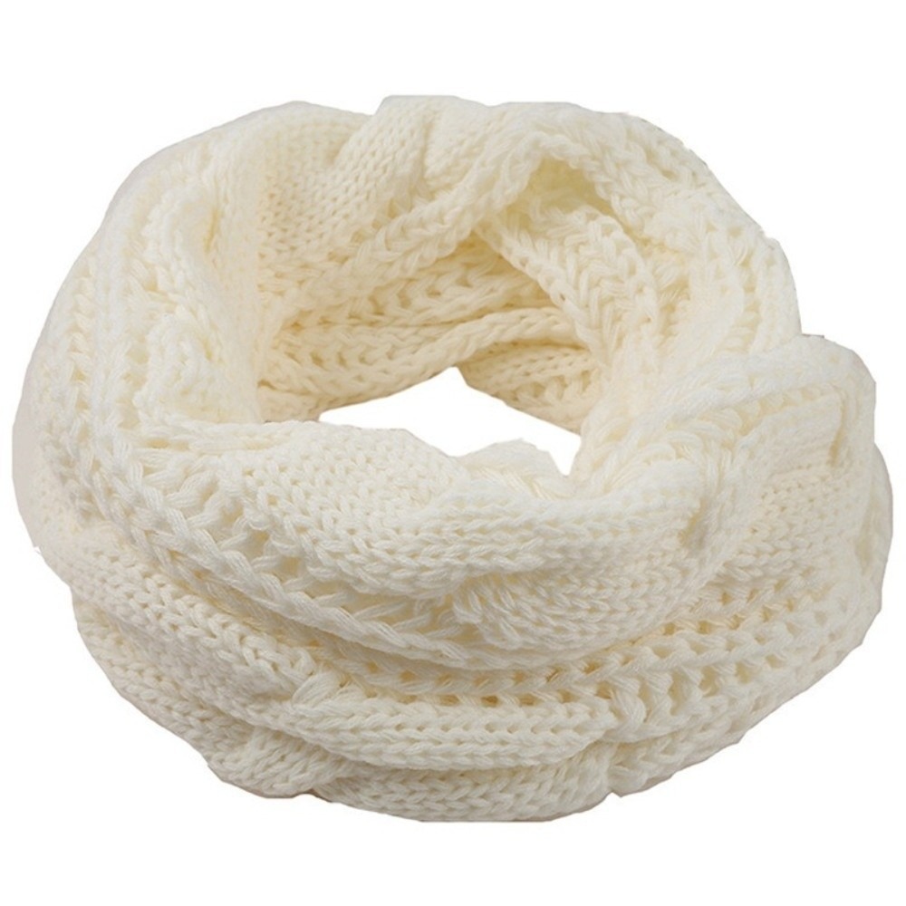 Wool Scarf Men - ผ้าพันคอถักสีพื้นเรียบหรู หนานุ่ม สไตล์เกาหลี ผ้าพันคอขนสัตว์กันลม ให้ความอบอุ่นสำหรับผู้ชาย