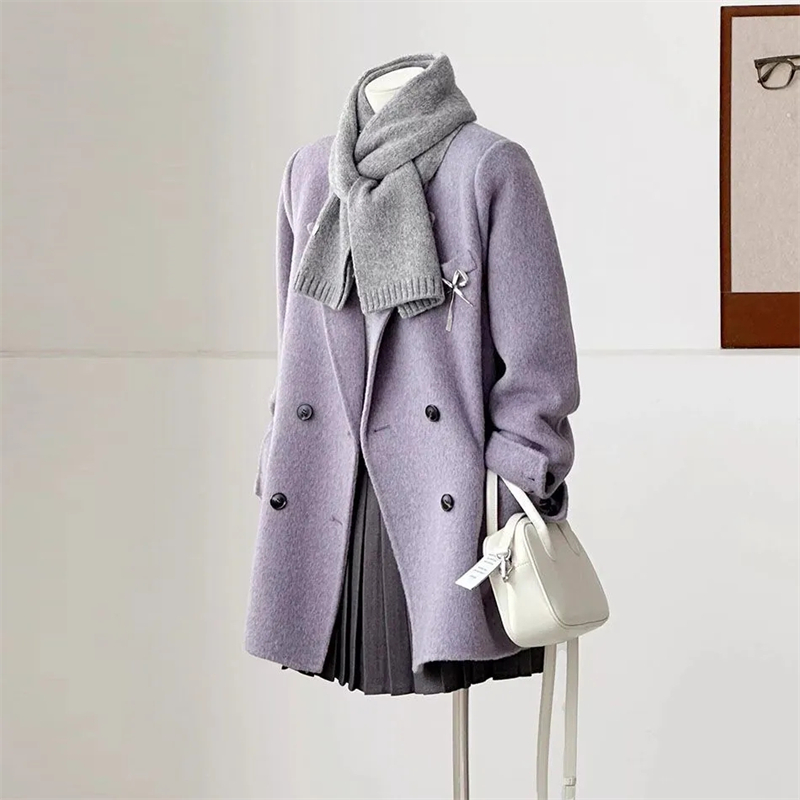 เสื้อโค้ทขนสัตว์สองด้านสำหรับผ - Wool Coat Peacoat บทวิจารณ์และราคา