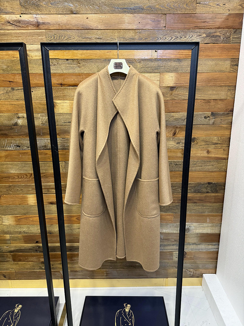 เสื้อโค้ทผู้หญิง Max New Water - Wool Coat Peacoat บทวิจารณ์และราคา