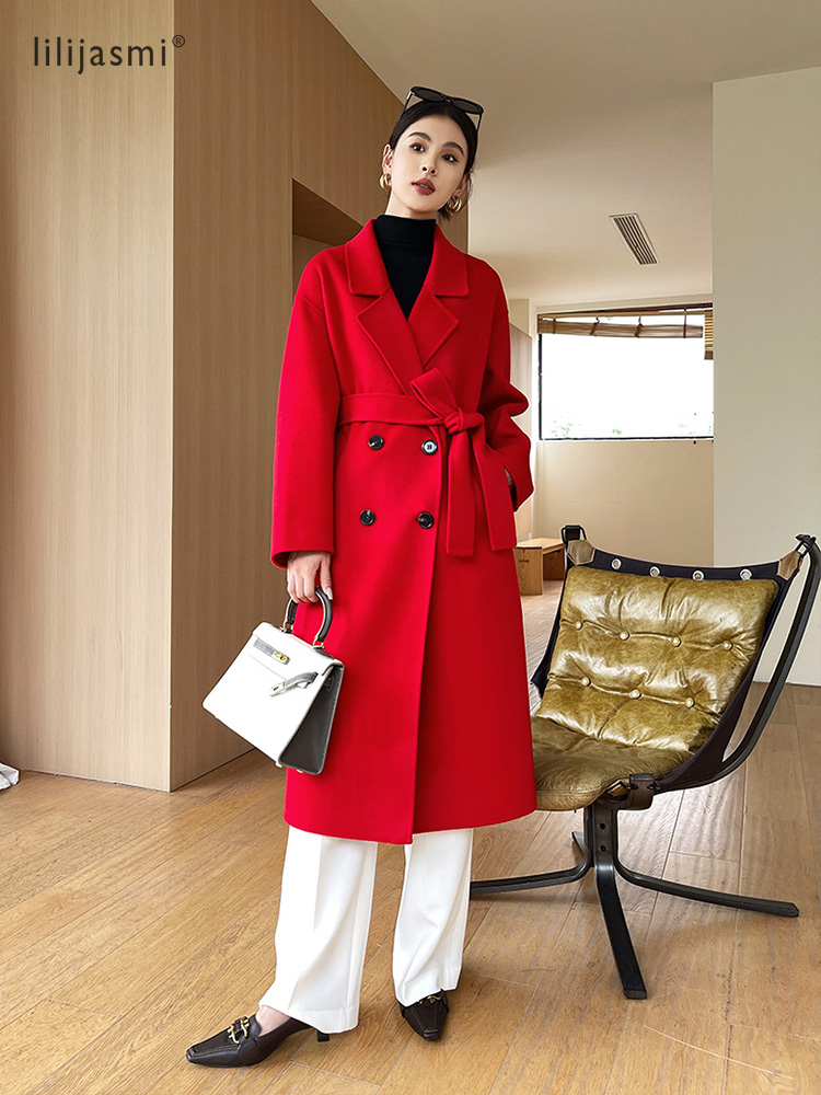 เสื้อโค้ทผ้าวูลคอพับไหล่ตกเสื้ - Wool Coat Peacoat บทวิจารณ์และราคา