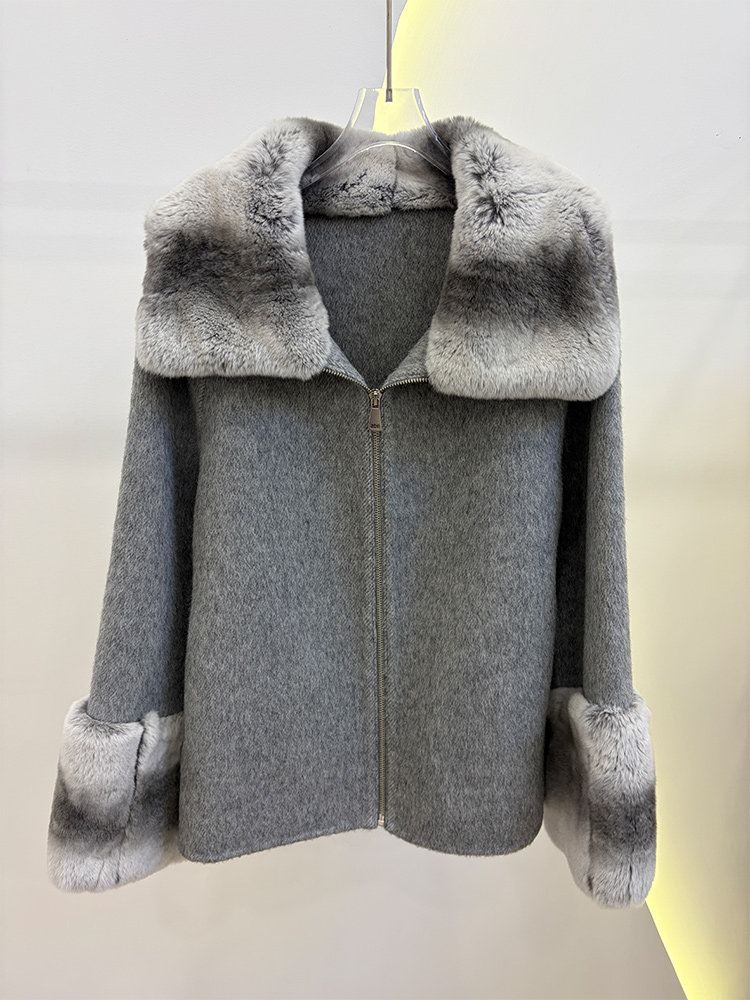 เสื้อโค้ทขนสัตว์แท้สำหรับผู้หญ - Wool Coat Peacoat บทวิจารณ์และราคา